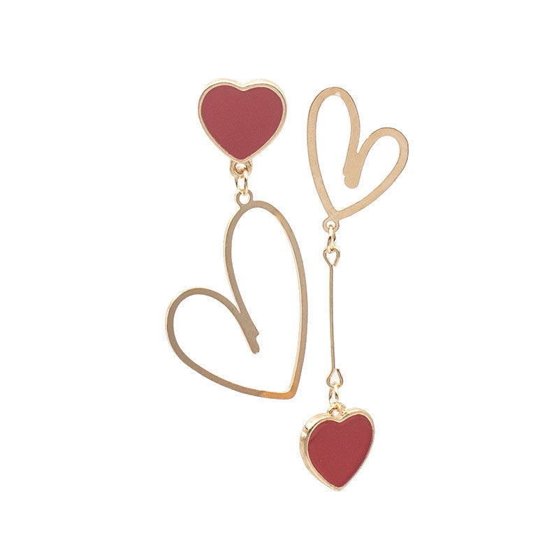 Heart-Shaped Dangle Earrings Kalsten