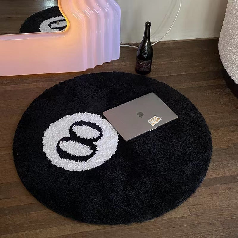 Gaming-Themed Round Plush Area Mat