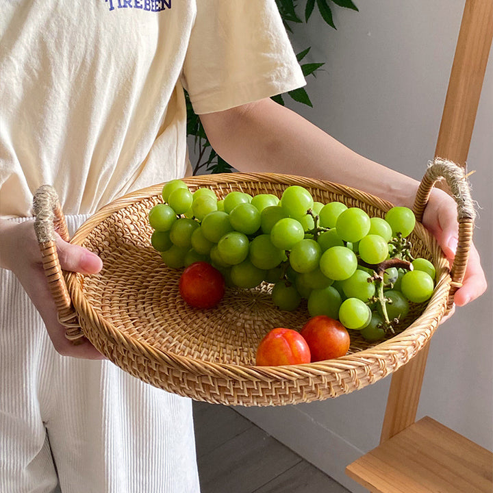 Handwoven storage basket with sturdy handles Kalsten