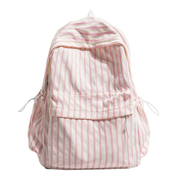 Chic Striped Canvas Backpack Kalsten
