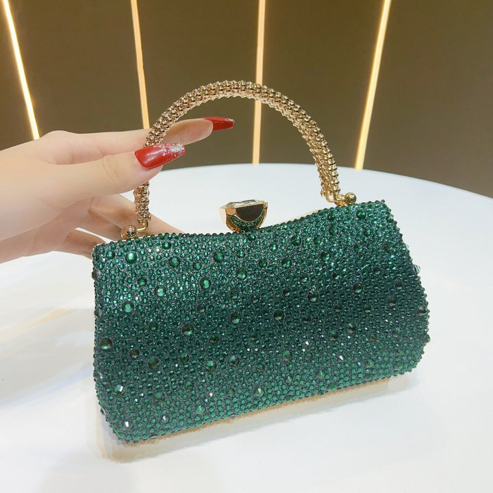 Elegant Rhinestone-Embellished Clutch