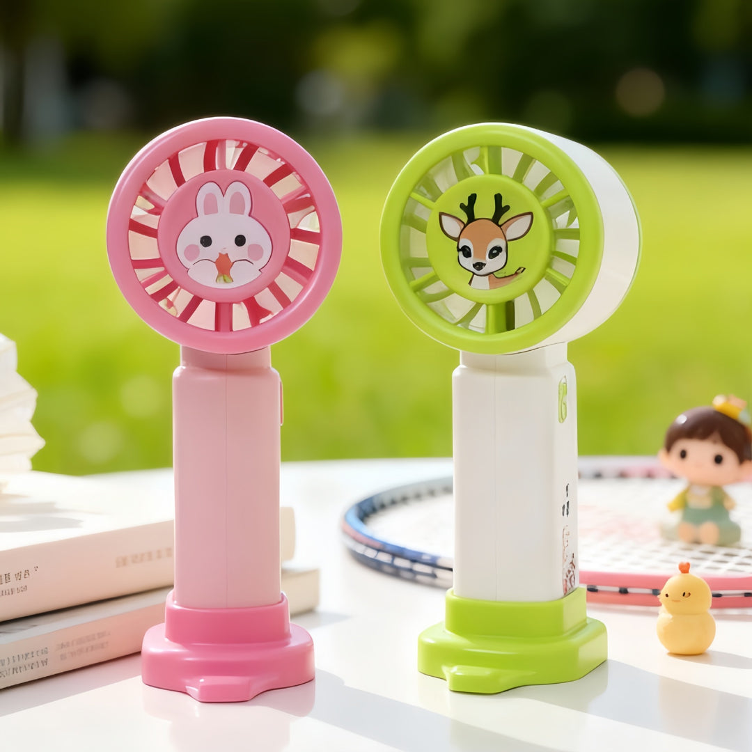 Unisex Portable Hand Fan with Cute Animal Design Kalsten