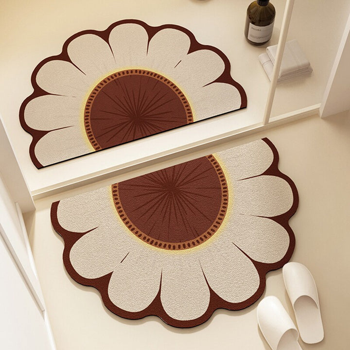 Floral Pattern Bath Mat Kalsten