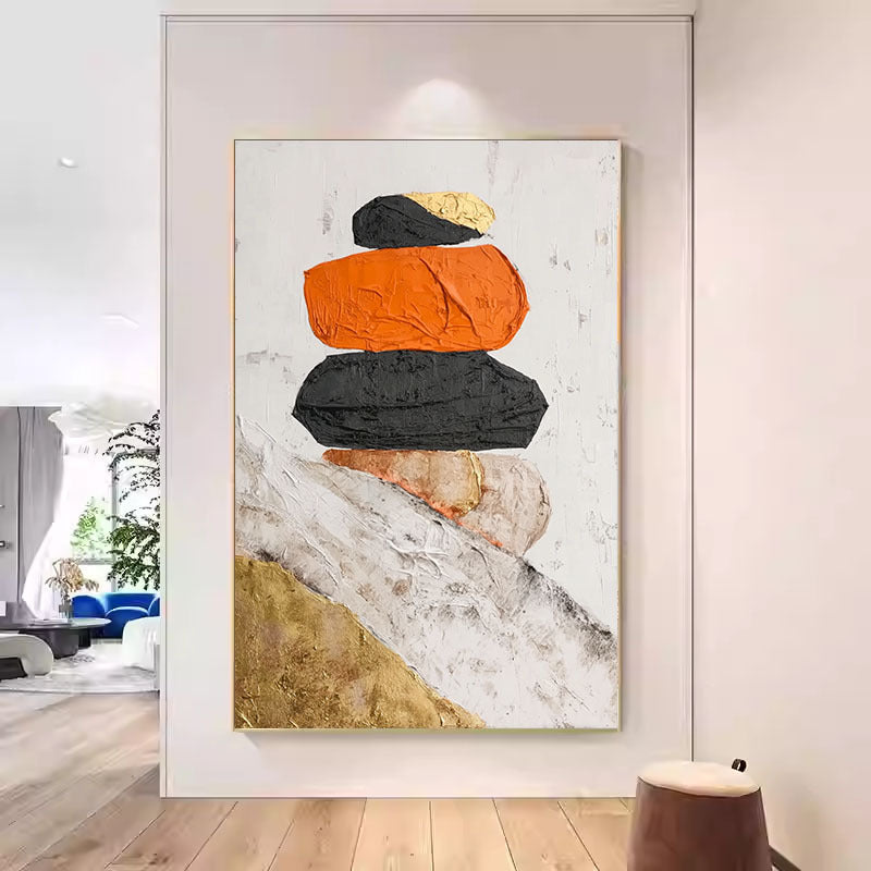 Abstract Textured Canvas Wall Art Decor