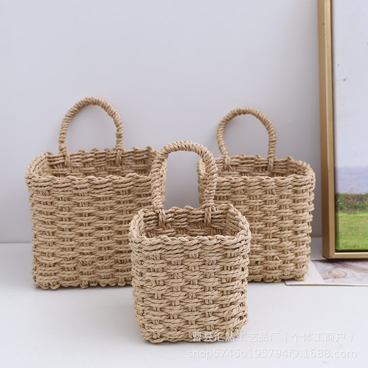 Natural Fiber Handwoven Storage Basket Kalsten