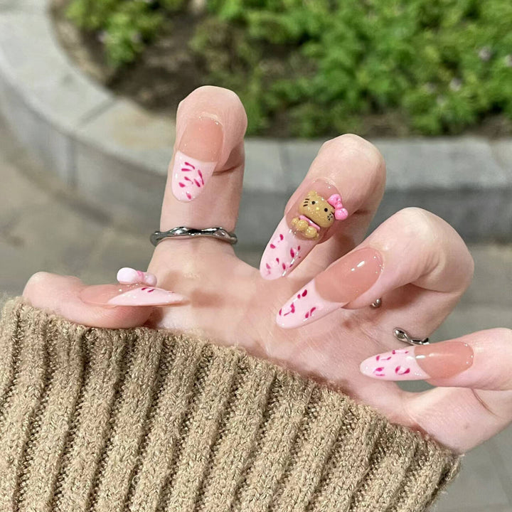 Decorative Animal-Themed Press-On Nail Extensions Kalsten