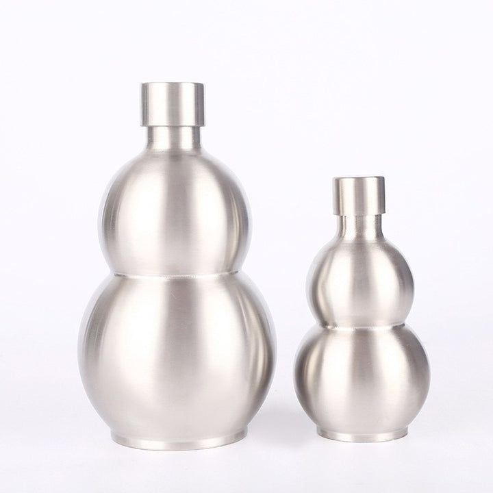 Women's stainless steel water bottle with trendy leather strap Kalsten