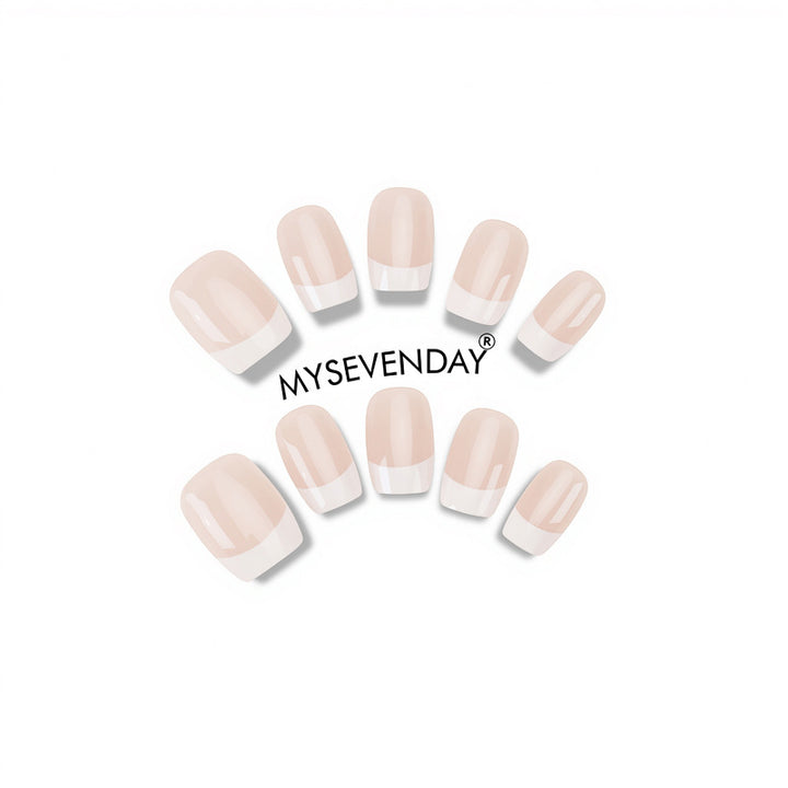 French Tip Press-On Nails Kalsten