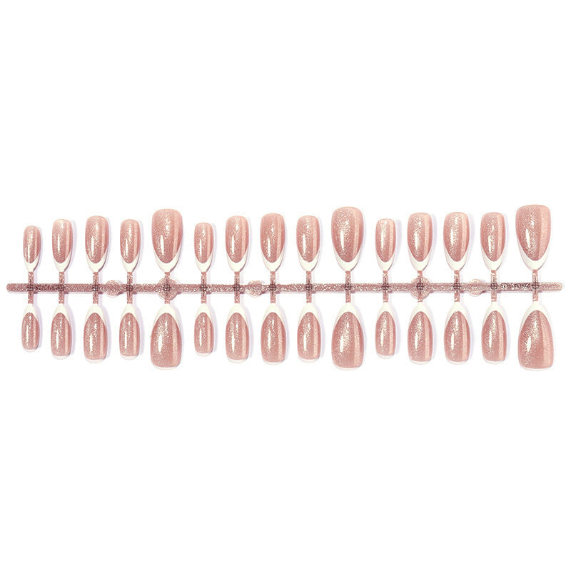 Artificial nail set with elegant glitter effect Kalsten