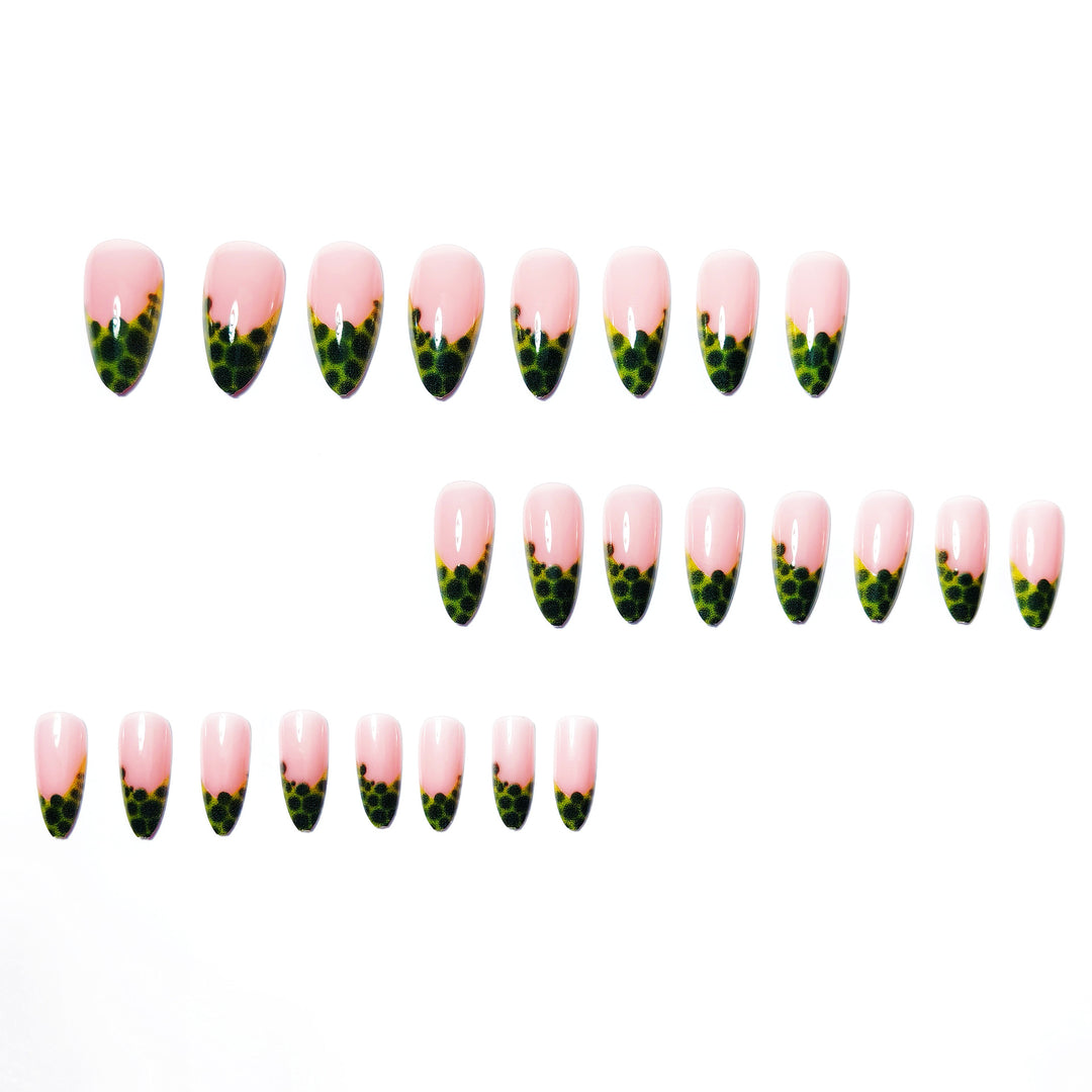 Artificial nails with Creative Leaf Design Kalsten