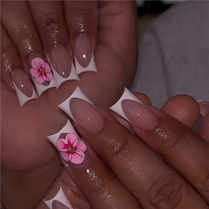 Floral Design Press-On Nails Kalsten
