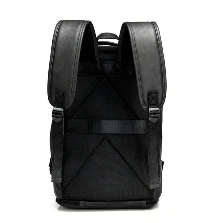 Premium Leather Rolltop Backpack