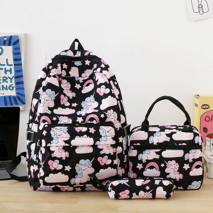 Backpack set with colorful unicorn motif Kalsten