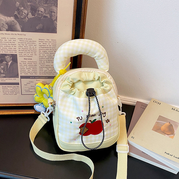 Playful Gingham Print Mini Backpack Kalsten