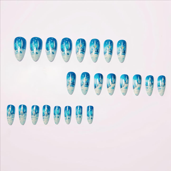 Winter-Themed Artistic Nail Art Kalsten