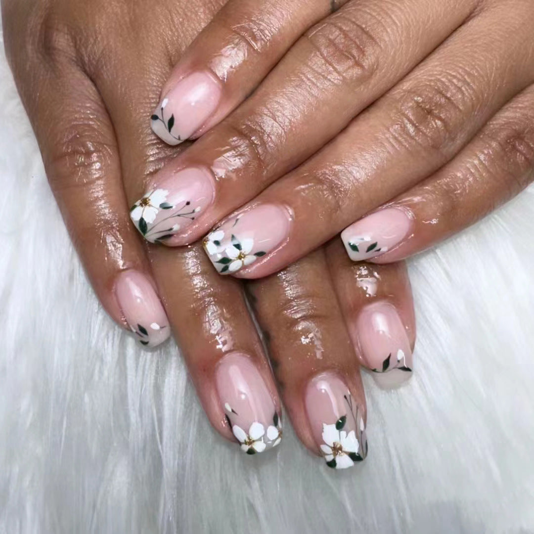 Floral Accent Nail Art