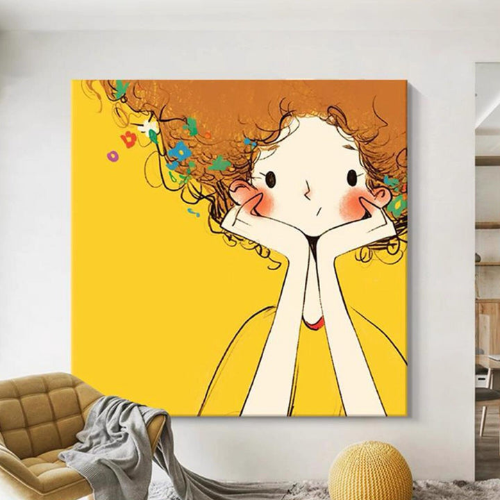 Abstract Cat Canvas Art