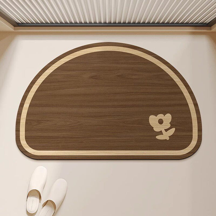 Absorbent Quick-Dry Bamboo-Style Cloud-Shaped Bath Mat