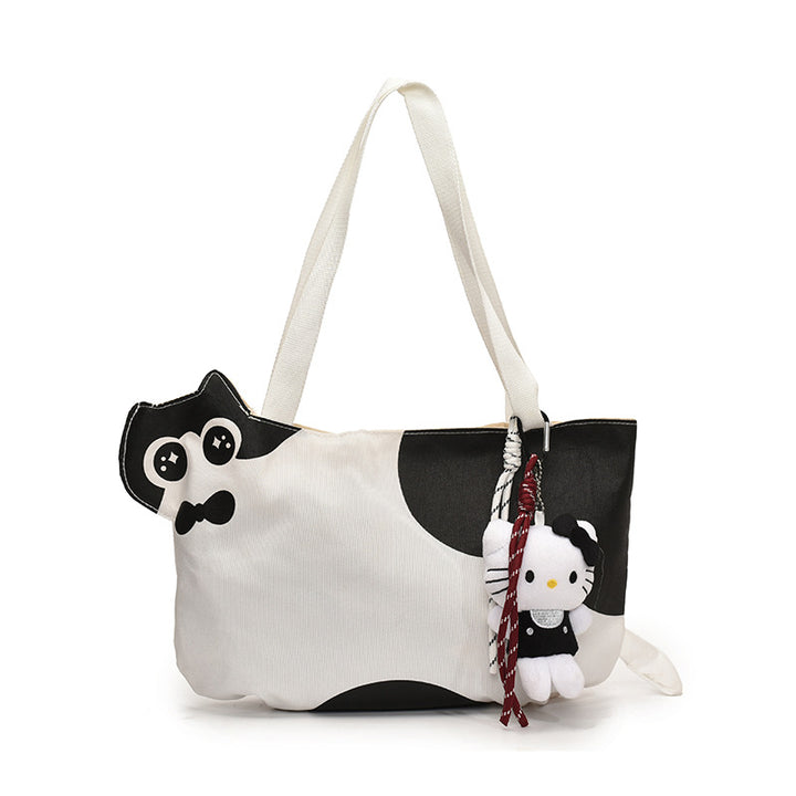 Playful Cat-Themed Shoulder Bag