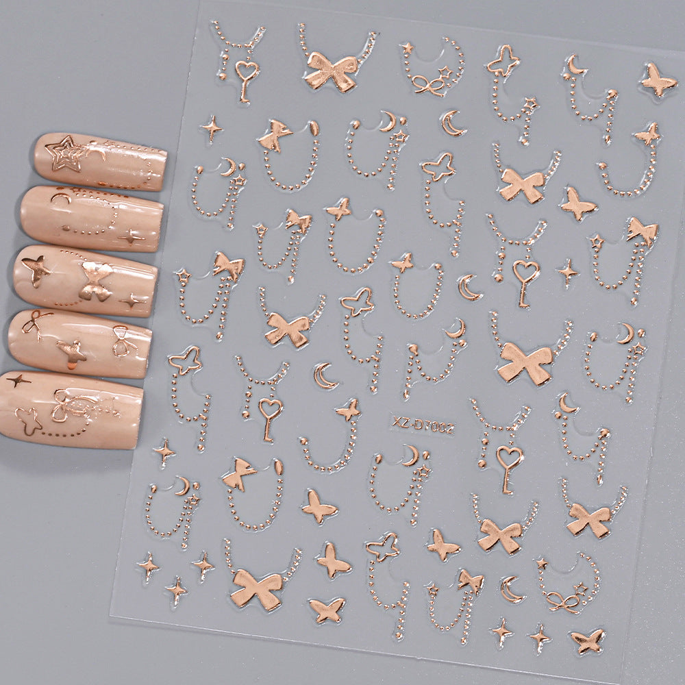 Floral Decorative Nail Art Stickers
