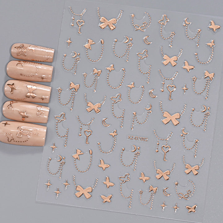 Floral Decorative Nail Art Stickers