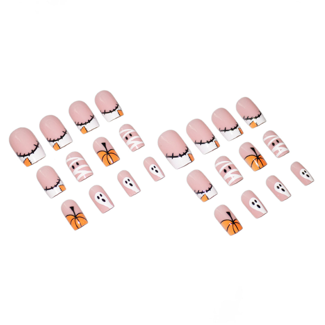 Artistic Halloween-Themed Nail Art Set