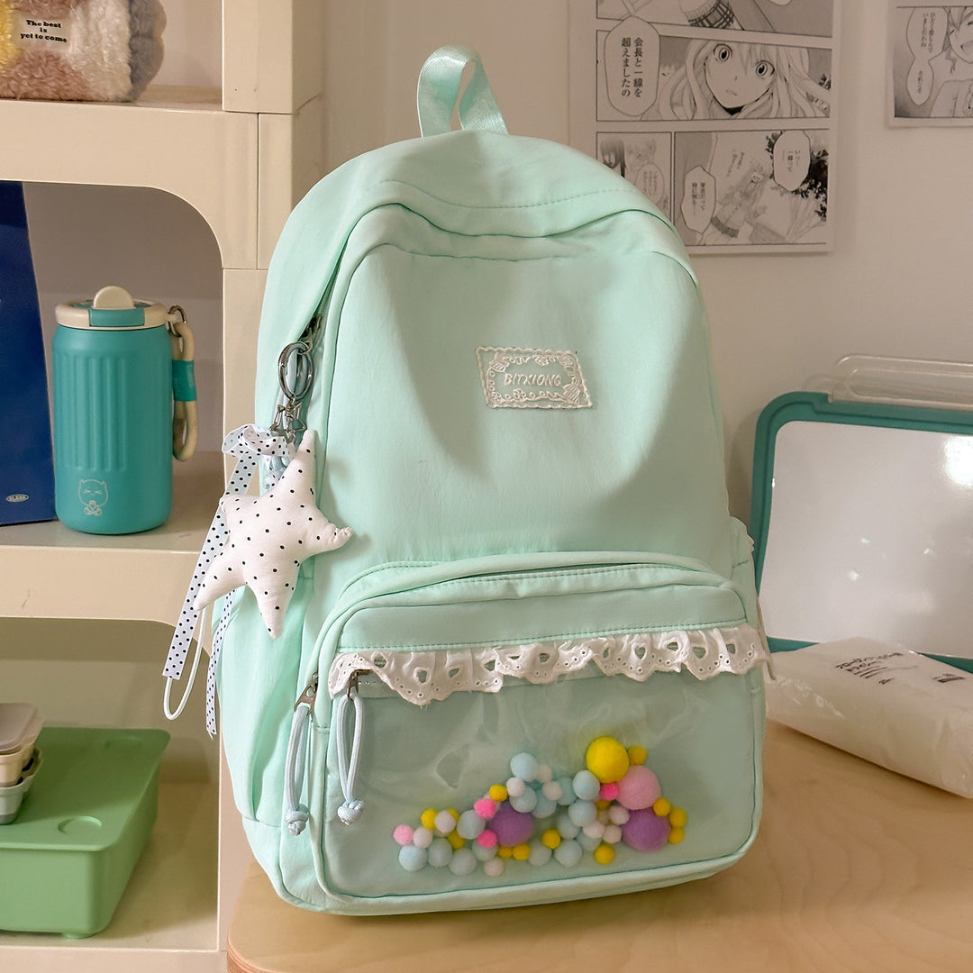 Stylish Ruffled Backpack Kalsten