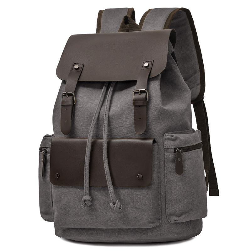 Canvas Drawstring Closure Backpack