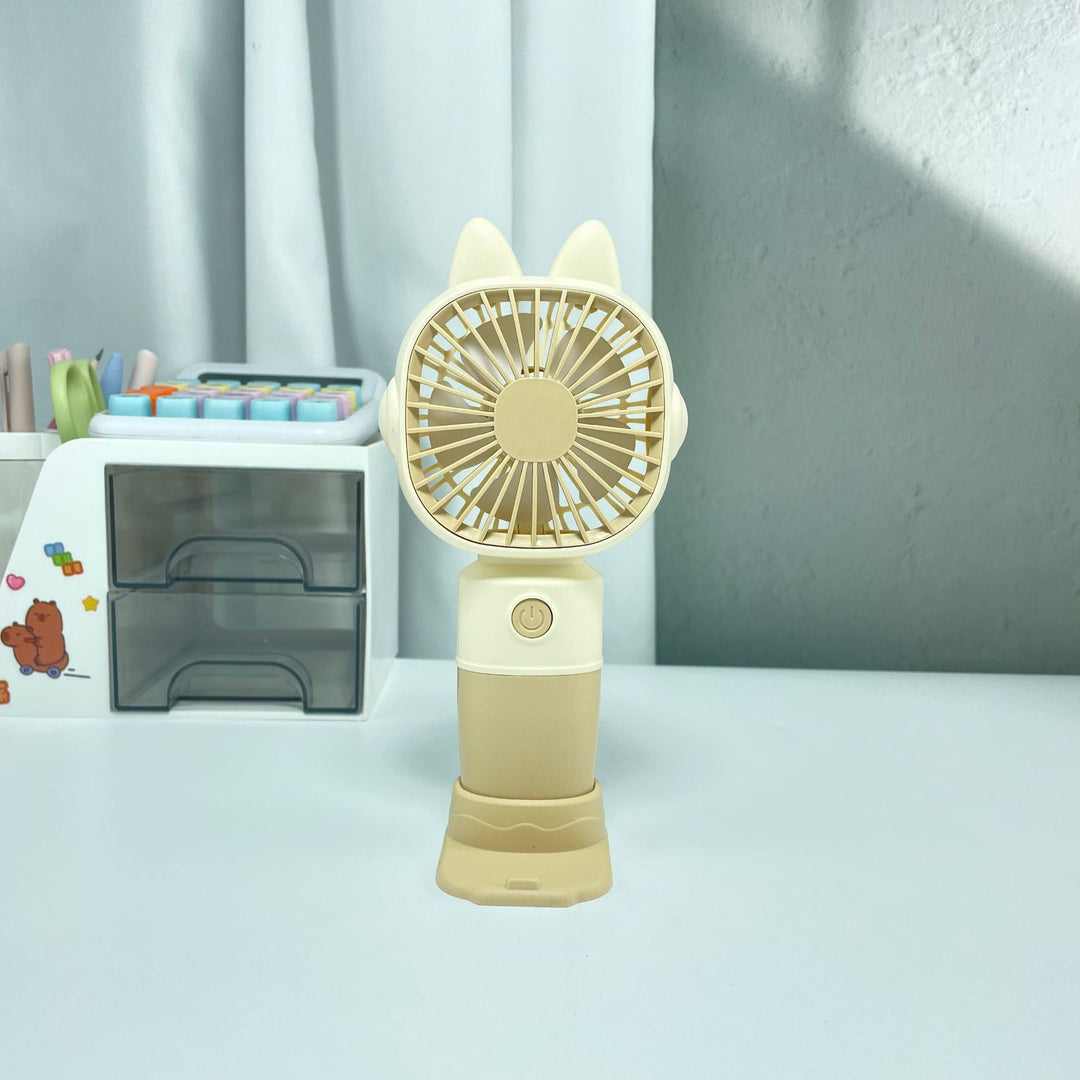 Women Portable Hand Fan with Cat Ears and USB Connection Kalsten