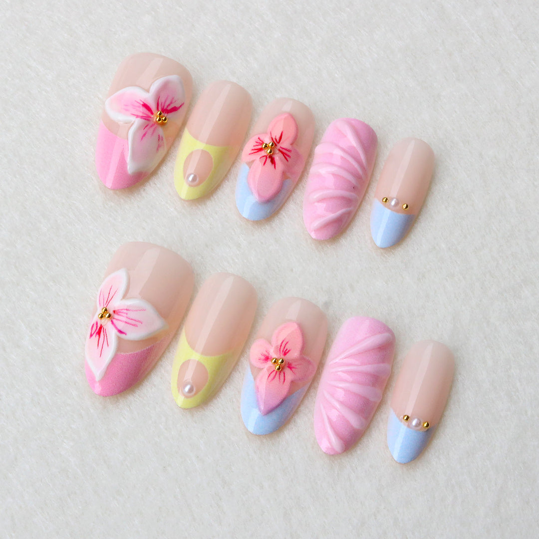 Creative Floral Nail Art