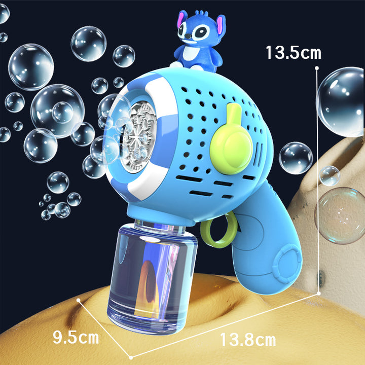 Unisex Bubble Machine with Toy Figure Kalsten