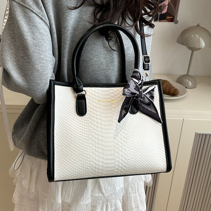 Elegant Handcrafted Quilted Tote Bag