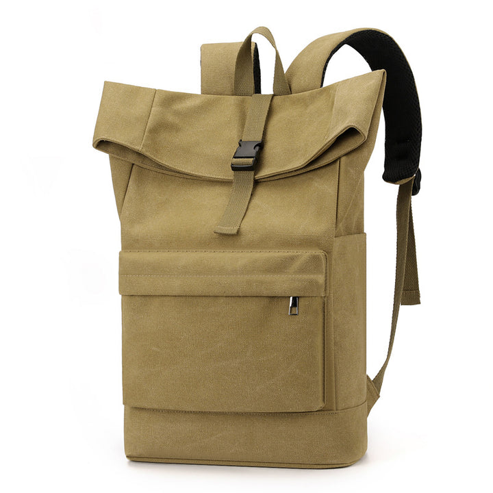 Roll-Top Canvas Backpack