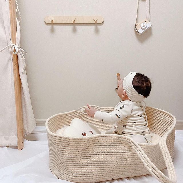 Organic Cotton Fitted Baby Changing Pad Cover with Elastic Skirt