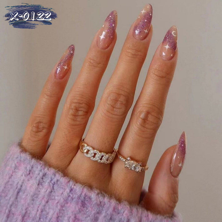 Glittery Starry Stiletto Nail Art Kit