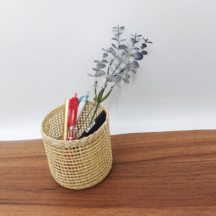 Handmade Natural Fiber Decorative Basket Kalsten