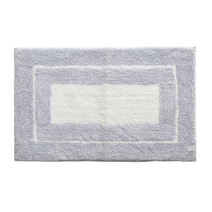 Soft Bath Mat with Striped High-Pile Surface