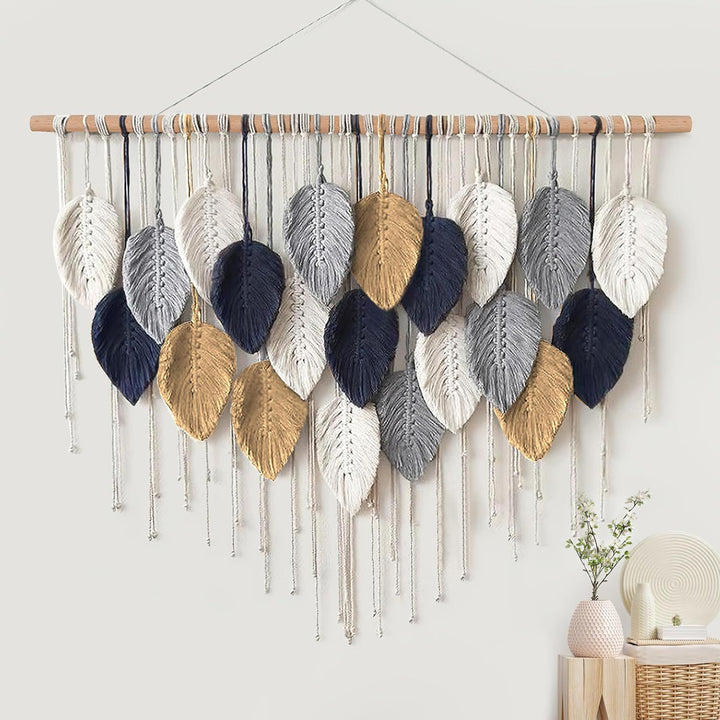 Macrame Leaf Wall Hanging Tapestry Kalsten
