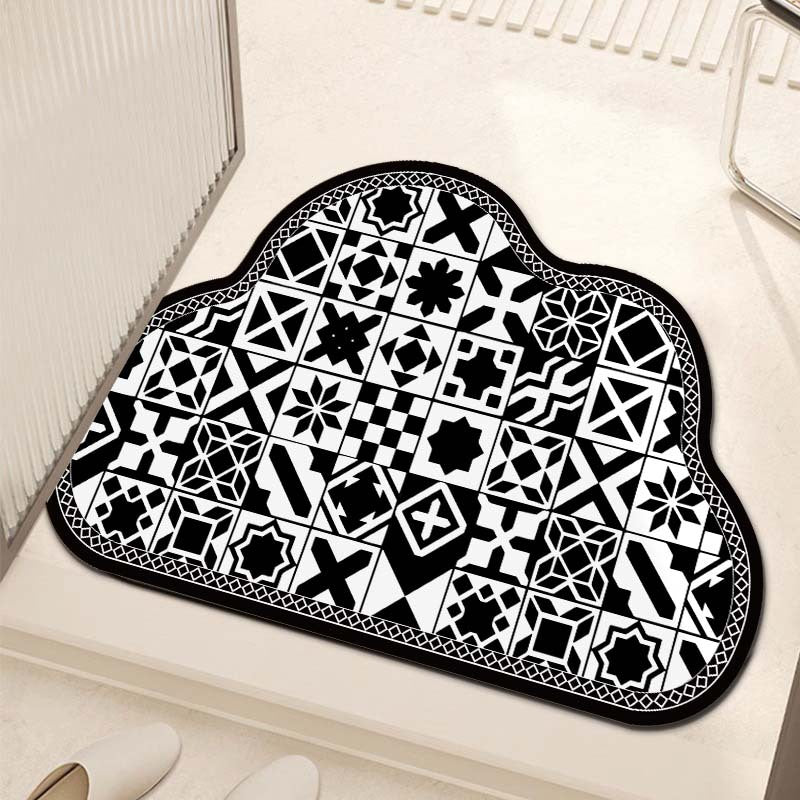 Decorative Cloud-Shaped Area Mat