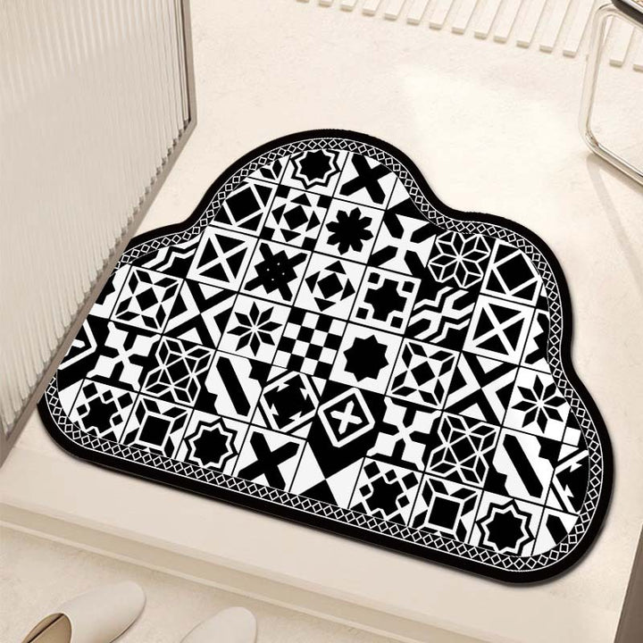 Decorative Cloud-Shaped Area Mat