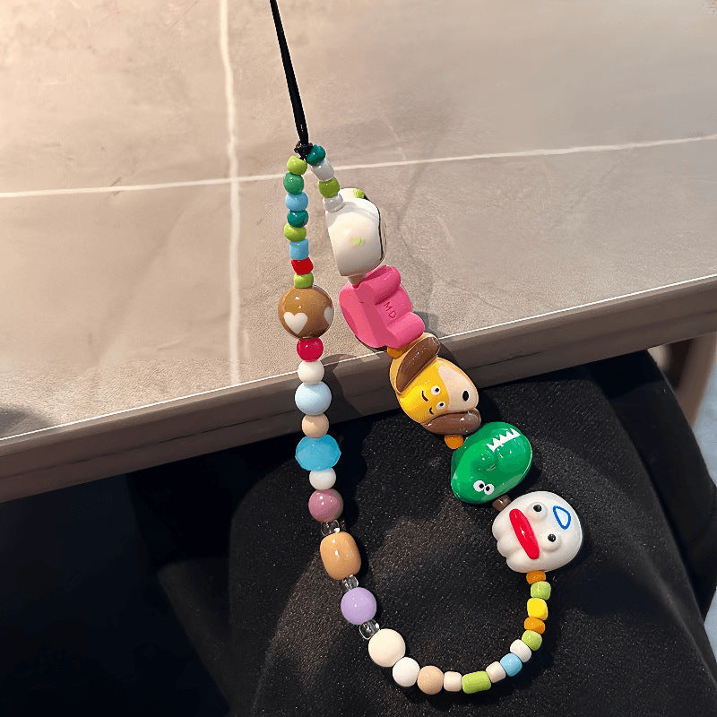 Playful Character Beaded Lanyard Kalsten