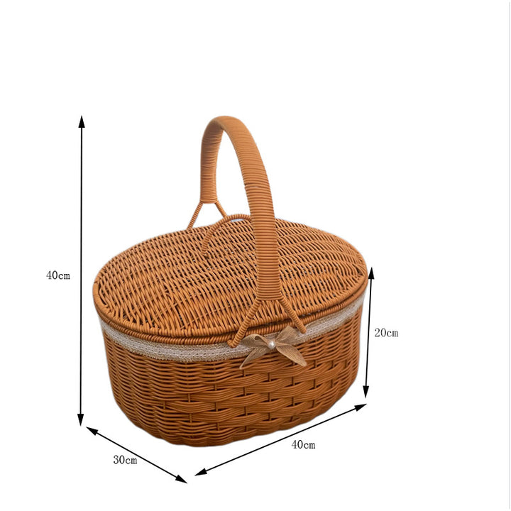 Natural Woven Market Basket Kalsten