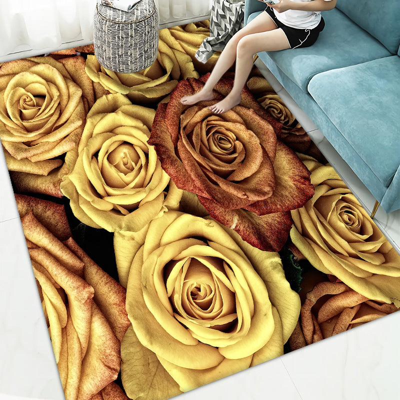 Floral Printed Area Rug Kalsten