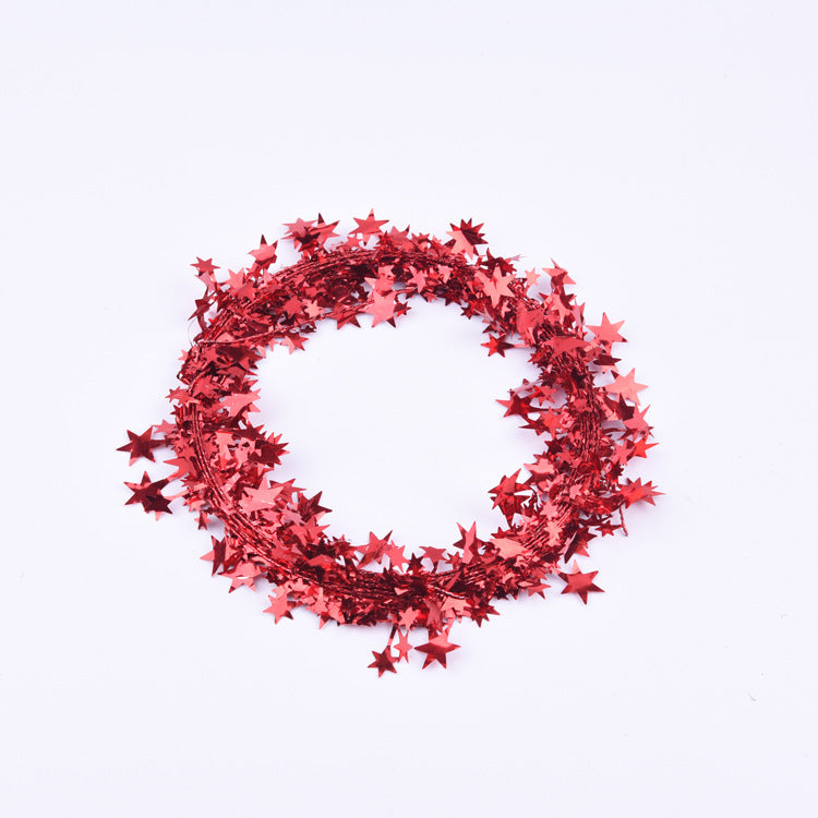 Decorative Metallic Star Garland Kalsten