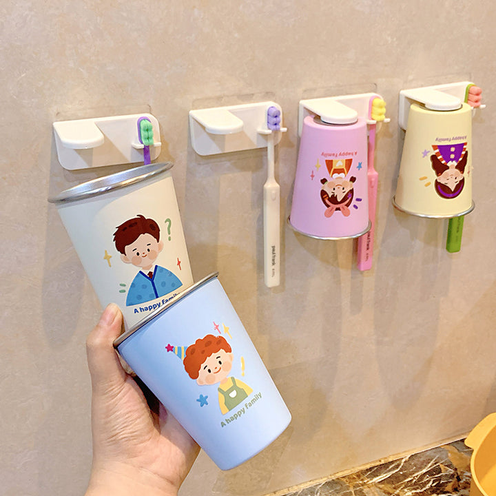 Wall-mounted toothbrush holder with playful animal design Kalsten