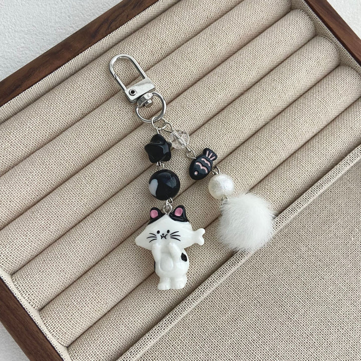 Cat-Themed Charm Keychain Kalsten