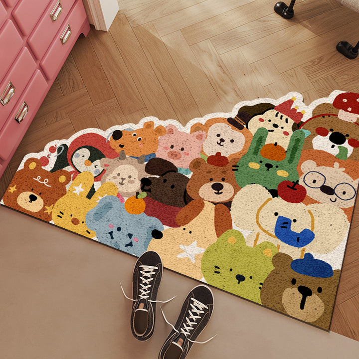 Playful Animal-Themed Area Mat