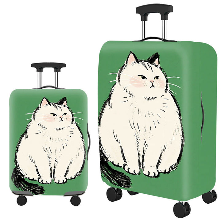 Tropical Leaf Print Hard Shell Luggage Kalsten