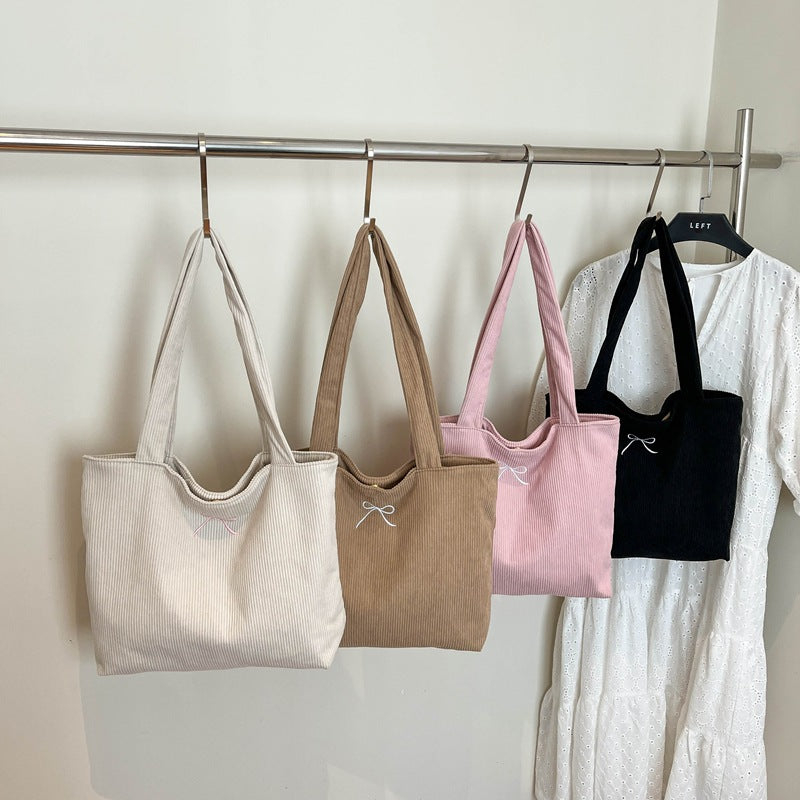 Casual Corduroy Tote
