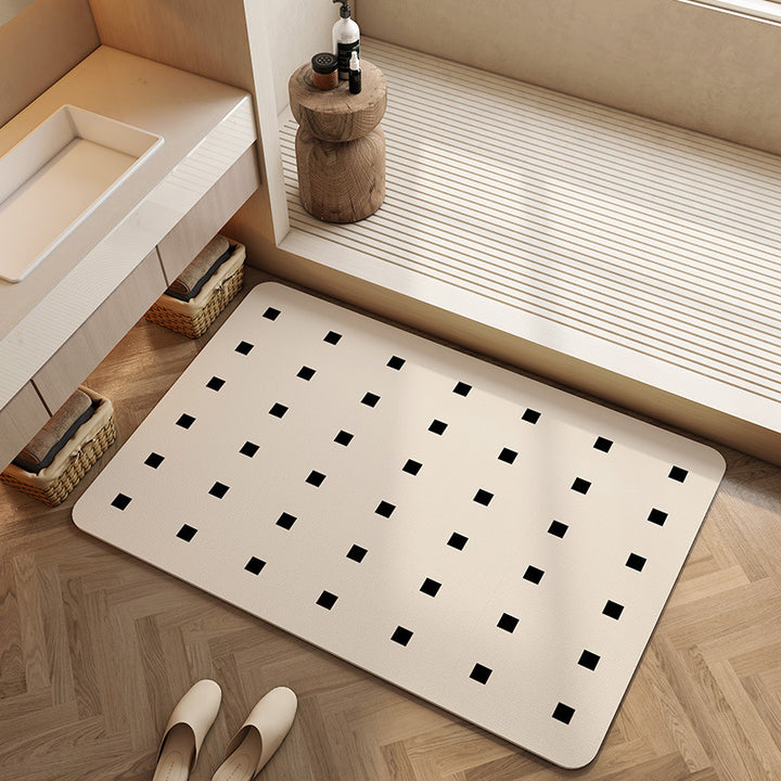 Geometric Patterned Bath Mat Kalsten